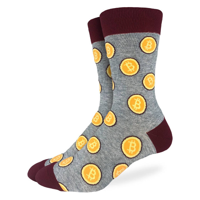 Men's Big & Tall Bitcoin Socks
