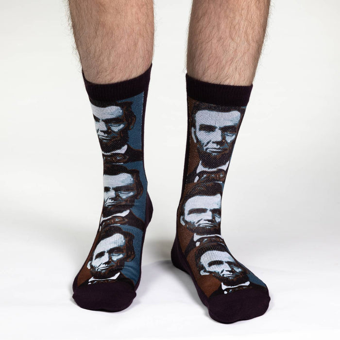 Men's Abraham Lincoln, Portrait Socks