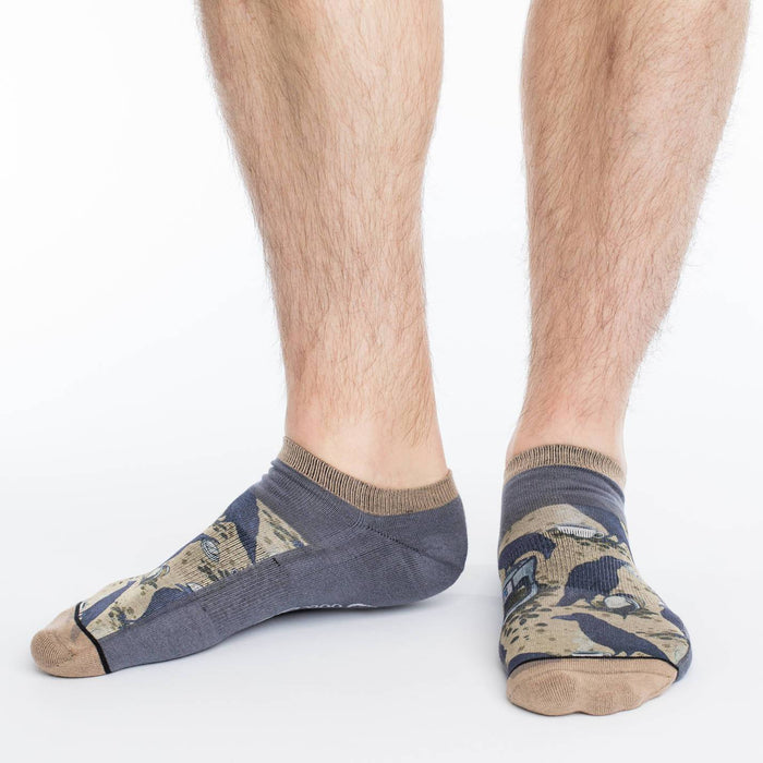 Men's Coffee Crow Ankle Socks