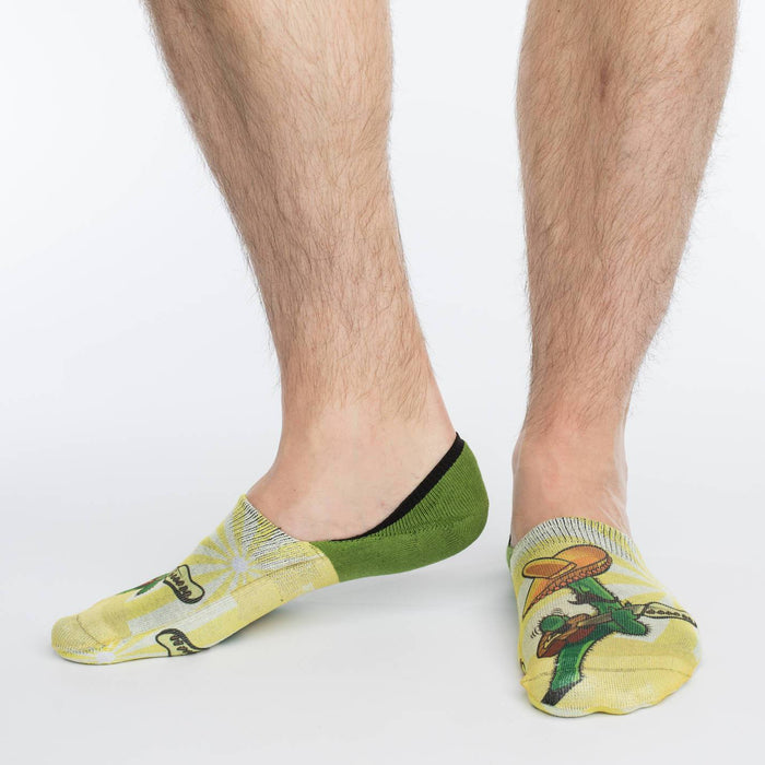 Men's Cactus Guitar No Show Socks