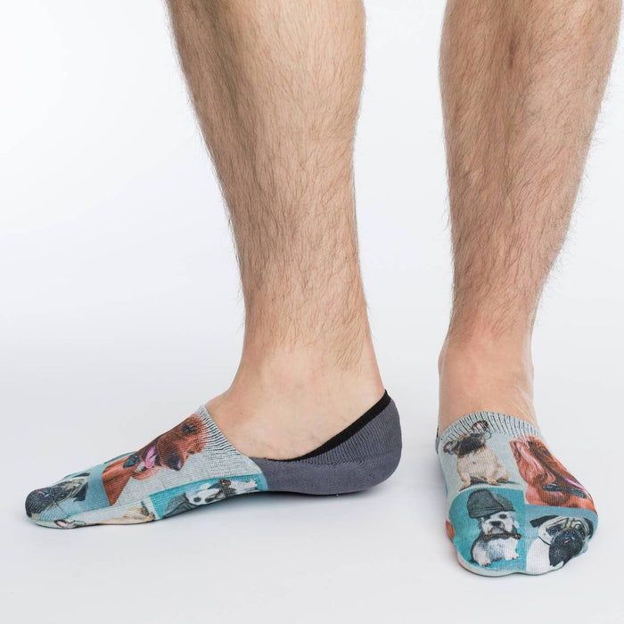 Men's Dashing Dogs No Show Socks